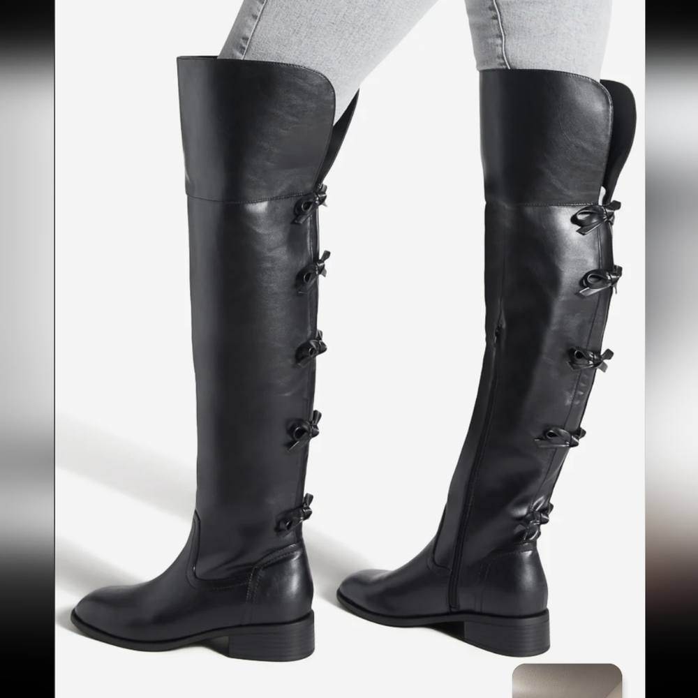 Aileen Bow Over-the-knee with zip closure. New in box